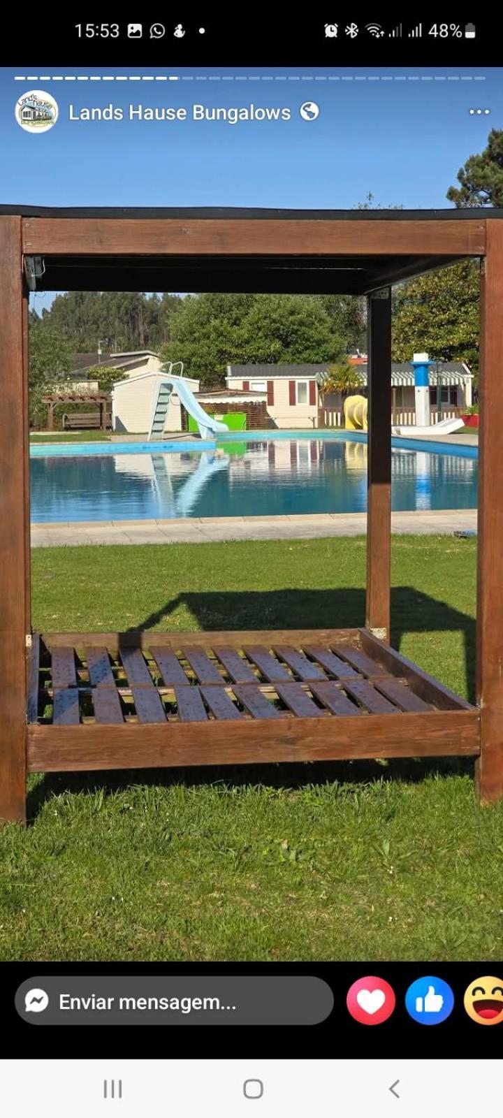 Bungalow Com Piscina Pataias Exterior foto